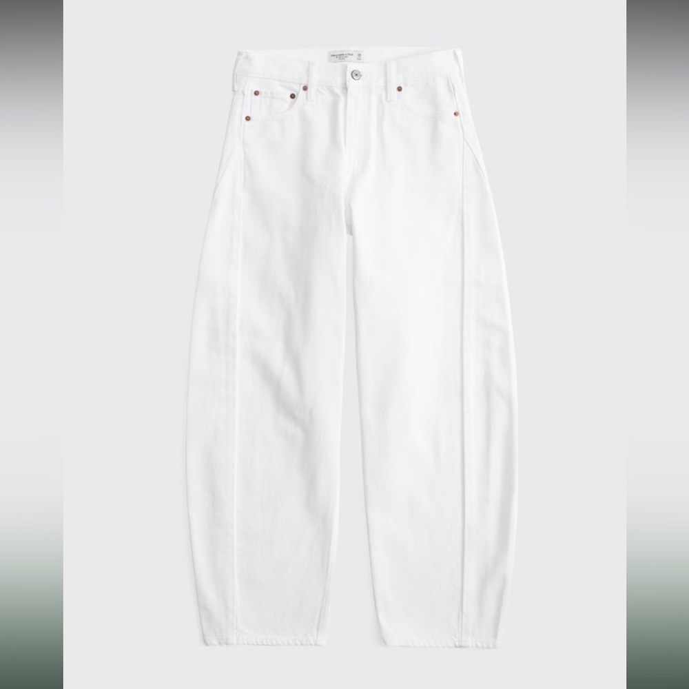 Abercrombie & Fitch Mid Rise Barrel Jean
